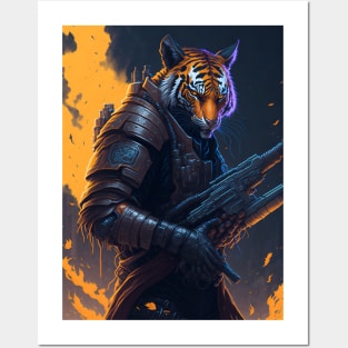 Tiger's Techno Inferno Posters and Art